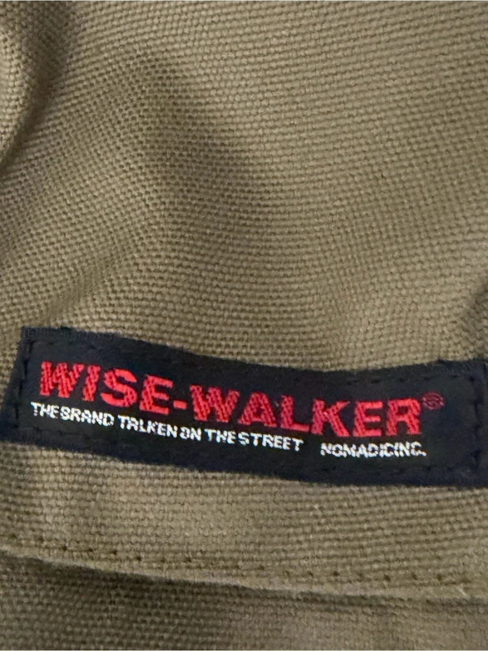 Wise-Walker Nomadic Olive Canvas Tote Shoulder Bag Unisex (F273)